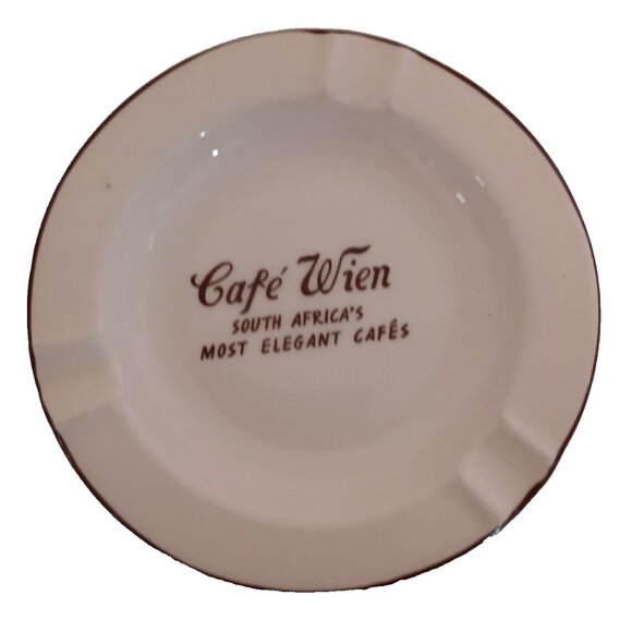 Cafe Wien South Africa Ashtray Continental China Vitreus Cigar Cigarret Vintage - Picture 10 of 11